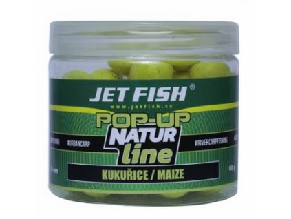 Jet Fish Plovoucí boilie Natur Line Pop Up 16mm Kukuřice