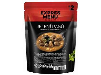 Expres Menu Jelení ragú / Krakonošova pochoutka - bezlepkové jídlo (Varianta Expres Menu Jelení ragú / Krakonošova pochoutka - bezlepkové jídlo)