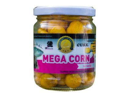 LK Baits Obří kukuřice MEGA CORN 220ml (Varianta LK Baits Obří kukuřice MEGA CORN - Maďarský med 220ml)