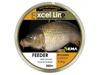 Sema Vlasec Excel Line Carp (Varianta Sema Vlasec Excel Line Carp 600m/0,25mm - 8,4kg/Tmavě Hnědá)
