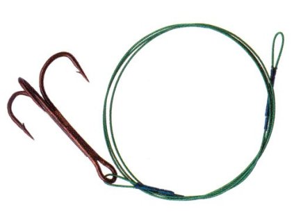 Albastar Ocelové Lanko s Trojhákem (Varianta Albastar Ocelové Lanko s Trojhákem č.1/0 - 2x30cm/23kg)