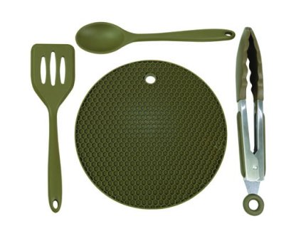 Trakker Products Silikonové, kuchyňské nádobí Armolife Silicone Utensil Set (Varianta Trakker Products Silikonové, kuchyňské nádobí Armolife Silicone Utensil Set)