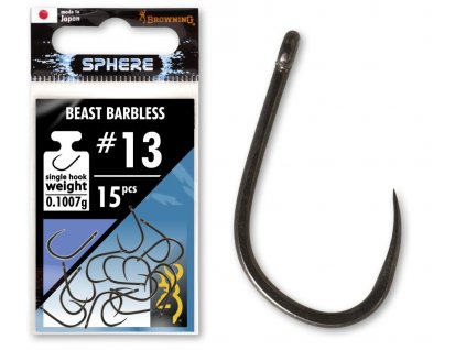 Browning Háčky Sphere Beast Barbless Hook (Varianta Browning Háčky Sphere Beast Barbless Hook vel. 16)
