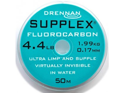 Drennan Vlasec Supplex fluorocarbon 50m (Varianta Drennan Vlasec Supplex fluorocarbon 50m 1,7lb 0,105mm)