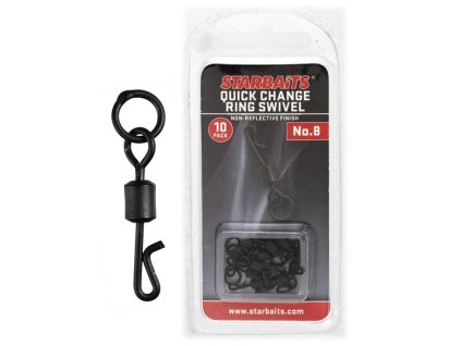 STARBAITS Obratlík s kroužkem Quick Change č. 8 (Varianta STARBAITS Obratlík s kroužkem Quick Change č. 8)