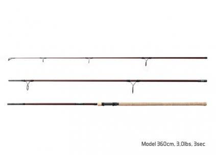 Delphin Rybářský prut ETNA E3 Cork 3 díl 3,6m 3,00lb