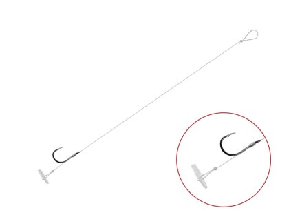 Delphin Feederový návazec FLR Quickstop / 6ks (Varianta Delphin Feederový návazec FLR Quickstop / 6ks - 8cm #8)