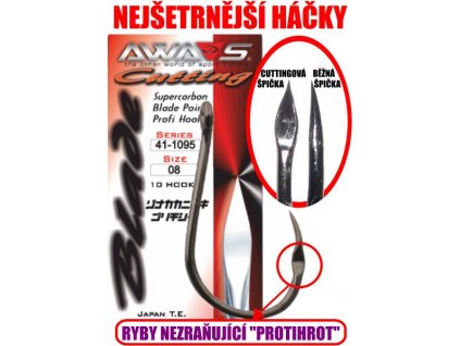 AWA-S   Háčky CUTTING BLADE 1095 BLACK NICKEL (Varianta AWA-S   Háčky CUTTING BLADE 1095 BLACK NICKEL 2/0)
