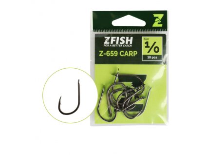 Zfish Háčky Carp Hooks Z-659 (Varianta Zfish Háčky Carp Hooks Z-659 vel. 1/0)