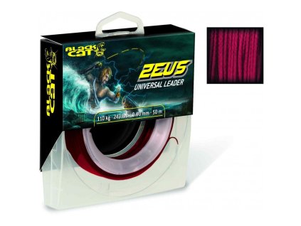 Black Cat Návazcová šňůra Zeus Universal Leader 1.10 mm 40 m 165 kg red (Varianta Black Cat Návazcová šňůra Zeus Universal Leader 1.10 mm 40 m 165 kg red)