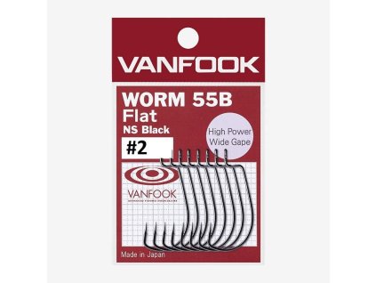 VanFook Háčky Worm 55B  Flat (Varianta VanFook Háčky Worm 55B  Flat vel 1/0 7ks)