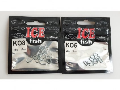 ICE fish Kroužky oválné 10ks