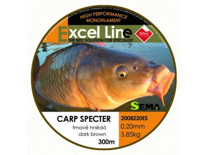 Sema Vlasec Excel Line Carp Specter s teflonovím povrchem 300m (Varianta Sema Vlasec Excel Line Carp Specter s teflonovím povrchem 0,33mm/13,1kg -300m.)
