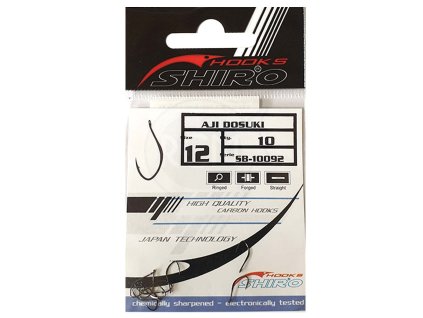 Shiro Háčky Aji dosuki s očkem 10 ks (Varianta Shiro Háčky Aji dosuki s očkem 10 ks vel. 6)