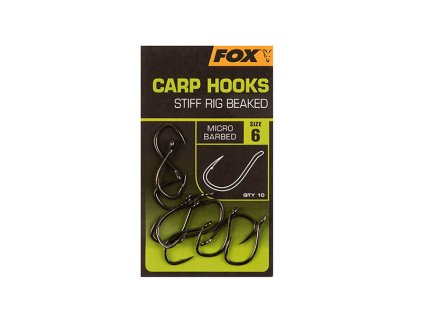 Fox International Háčky Carp Hooks Stiff Rig Beaked (Varianta Fox International Háčky Carp Hooks Stiff Rig Beaked vel. 6)