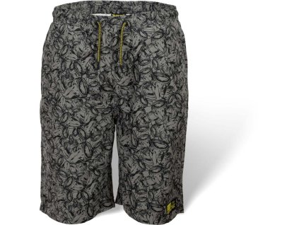 Black Cat Plavkové kraťasy Beach Shorts šedá/černá (Varianta Black Cat Plavkové kraťasy Beach Shorts šedá/černá M)