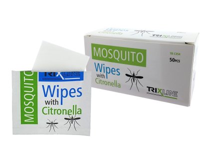 Trixline TR C 354 Vlhčené ubrousky Mosquito Wipes with Citronella 50ks (Varianta Trixline TR C 354 Vlhčené ubrousky Mosquito Wipes with Citronella 50ks)