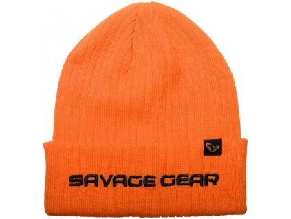 Savage Gear Čepice FOLD-UP BEANIE ONE SIZE SUN ORANGE (Varianta Savage Gear Čepice FOLD-UP BEANIE ONE SIZE SUN ORANGE)