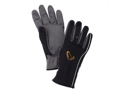 Savage Gear Rukavice Softshell Winter Glove Black (Varianta Savage Gear Rukavice Softshell Winter Glove Black vel. M)