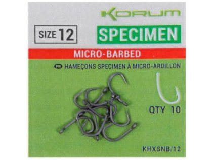 Korum Háčky Xpert Specimen Hooks - Barbed (Varianta Korum Háčky Xpert Specimen Hooks - Barbed vel. 10)
