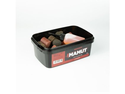 Mikbaits Mamut 500 g combo - Mamut peletový mix + 60 ml lososový olej