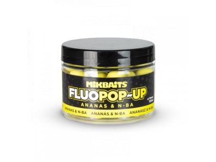 Mikbaits Plovoucí fluo boilie (Varianta Mikbaits Plovoucí fluo boilie 150ml - Ananas N-BA 14mm)