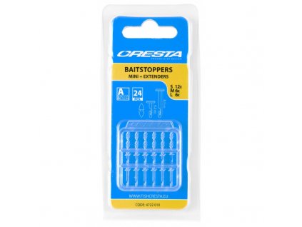 Cresta Zarážky Baitstoppers Mini+ Extenders 24ks (Varianta Cresta Zarážky Baitstoppers Mini+ Extenders 24ks)