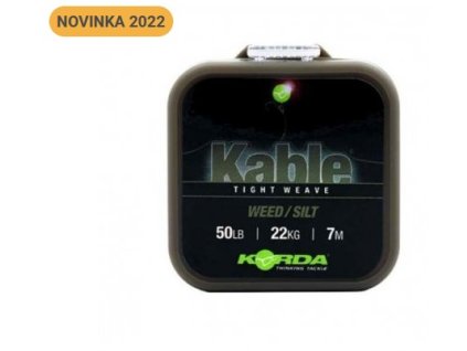 Korda Olověná Šňůra Kable Tight Weave 7 m (Varianta Korda Olověná Šňůra Kable Tight Weave 7 m - Weed/Silt)