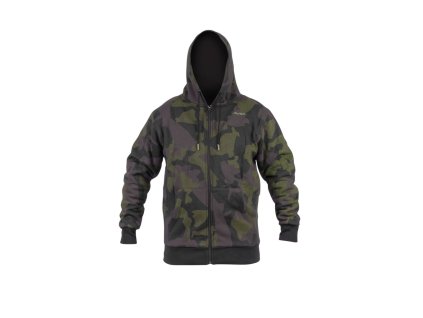 Avid Carp Mikina se zipem Distortion Camo Zip Hoodie