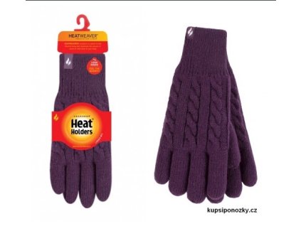 Heat Holders Dámské zimní rukavice zateplené Willow (Varianta Heat Holders Dámské zimní rukavice zateplené Willow Fialové vel. S/M)