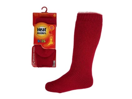 Heat Holders Thermo podkolenky dětské červené 34-39