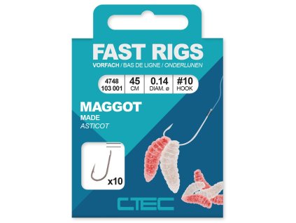 CTEC Návazce FAST RIGS MAGGOT