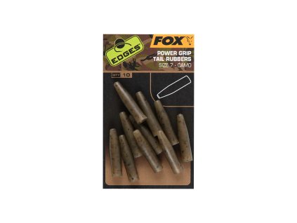 Fox International Převleky Edges Camo Powergrip tail rubbers size 7x 10pcs (Varianta Fox International Převleky Edges Camo Powergrip tail rubbers size 7x 10pcs)