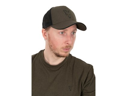 Fox International Kšiltovka Collection Trucker Cap Green & Black (Varianta Fox International Kšiltovka Collection Trucker Cap Green & Black)