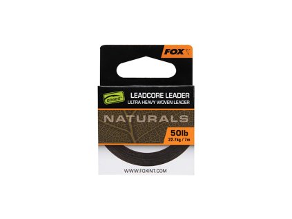 Fox International Olověná Šňůra Naturals Leadcore - 50 lb (Varianta Fox International Olověná Šňůra Naturals Leadcore - 50 lb 7 m)