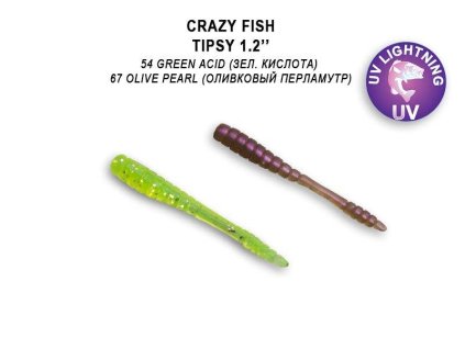 Crazy Fish Tipsy 30 mm- 16 kusů příchuť česnek