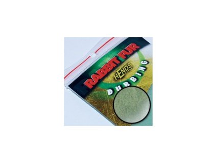 Hends Rabbit fur Dubbing  - zelená hydropsiché