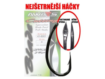 AWA-S   Háčky Cutting Blade 6001 Black Nickel vel. 6