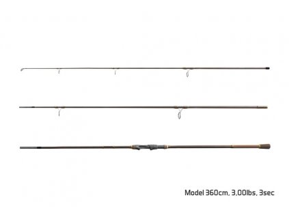 Delphin Rybářský prut IMPALA Carper 3,6m 3,0lb 3-díl