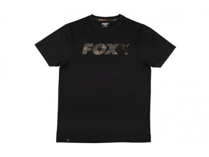 Fox International Tričko Black/Camo Chest Print T-shirt vel. S