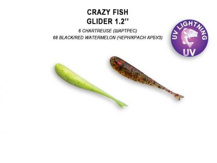 Crazy Fish Glider 1,2" 3cm barva 6/68