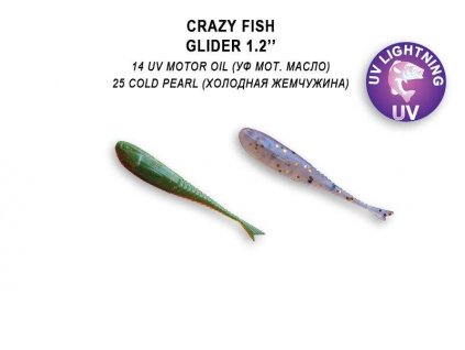 Crazy Fish Glider 1,2" 3cm barva 14/25