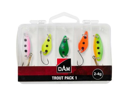 DAM Sada plandavek TROUT PACK 1 s krabičkou 5 ks 2 - 4 g