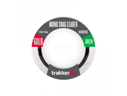 Trakker Products Šokový vlasec  Snag Leader 60lb, 27,2kg, 0,65mm, 100m - Green