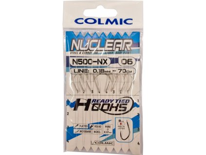 Colmic Hotové návazce Nuclear N500 - NX 70 cm, vel. 14 0,16 mm