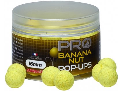 STARBAITS Plovoucí boilies  POP UP Pro Banana Nut 50g 12mm