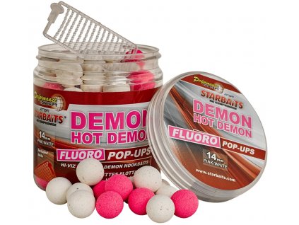 STARBAITS Plovoucí boilies Fluoro POP UP Bright Hot Demon 50g 16mm