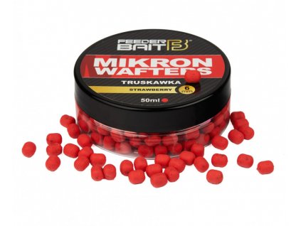 FeederBait Mikron Wafters 4 x 6 mm 50 ml - Jahoda