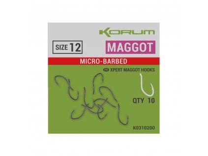 Korum Háčky Xpert Maggot Hooks Micro-Barbed Velikost 14