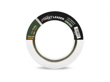 Fox International Exocet Pro (Low vis green) Leader 35lb (15.9kg) 0.50mm x 100m